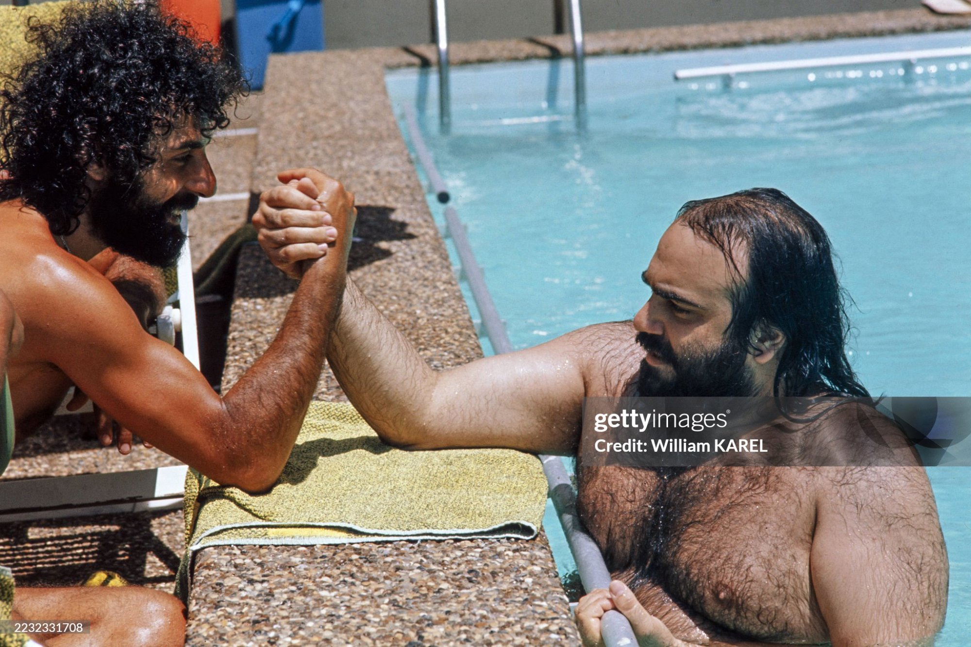 Demis Roussos poolside
